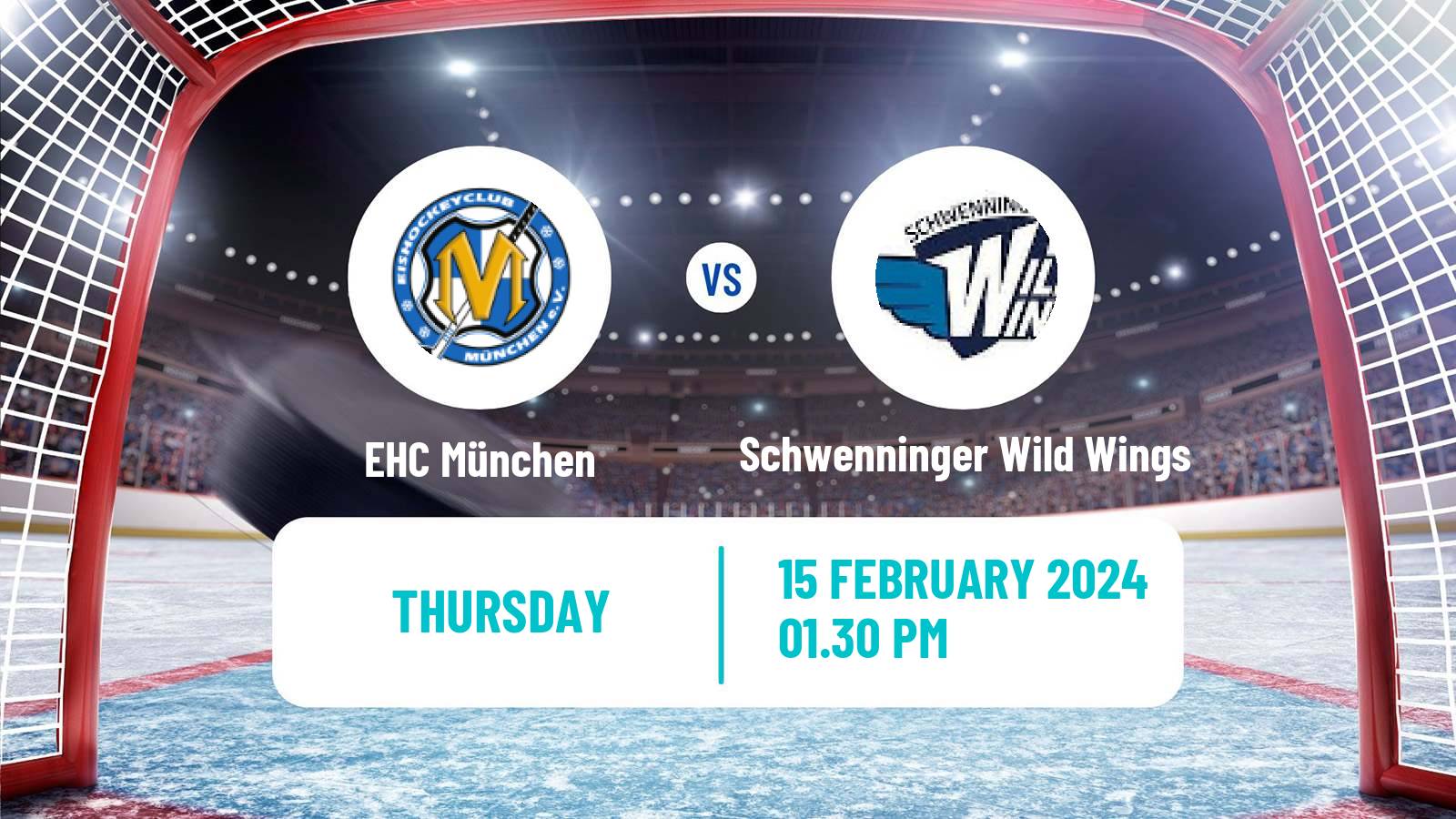Hockey German Ice Hockey League EHC München - Schwenninger Wild Wings