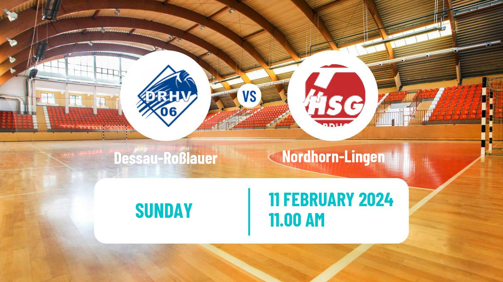 Handball German 2 Bundesliga Handball Dessau-Roßlauer - Nordhorn-Lingen