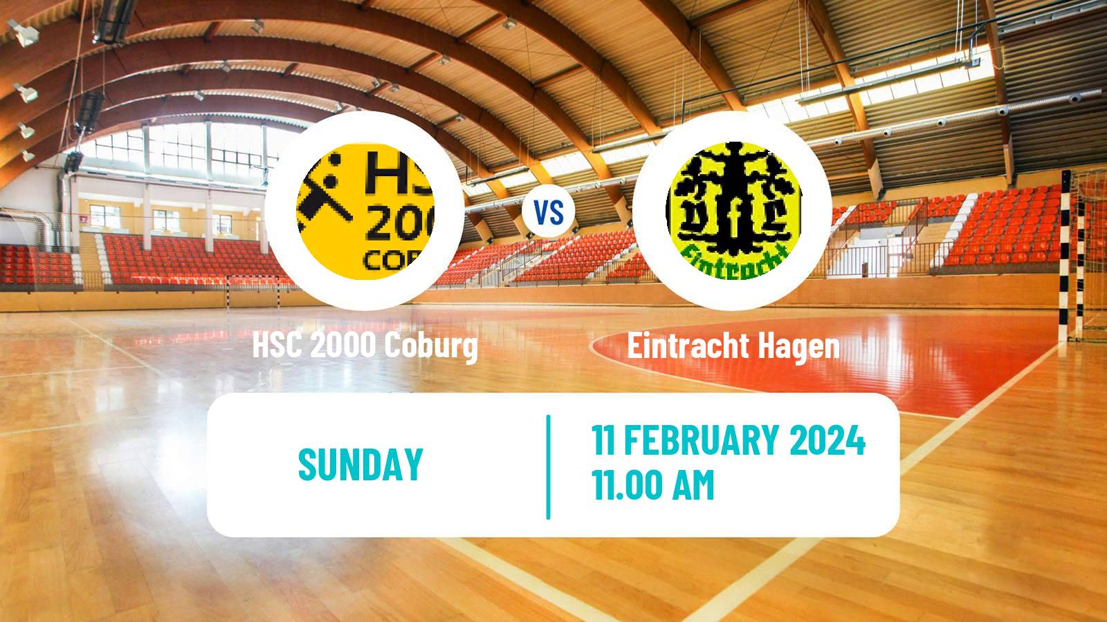 Handball German 2 Bundesliga Handball HSC 2000 Coburg - Eintracht Hagen