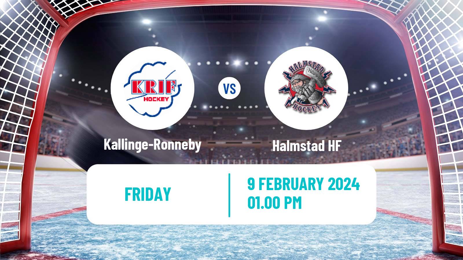 Hockey Swedish HockeyEttan Sodra Kallinge-Ronneby - Halmstad