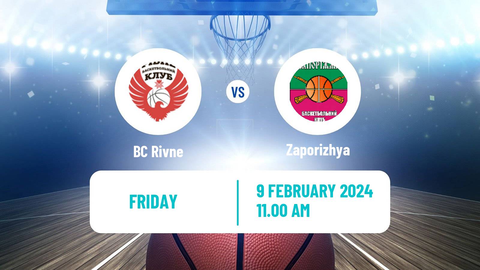 Basketball Ukrainian FBU Super League Rivne - Zaporizhya