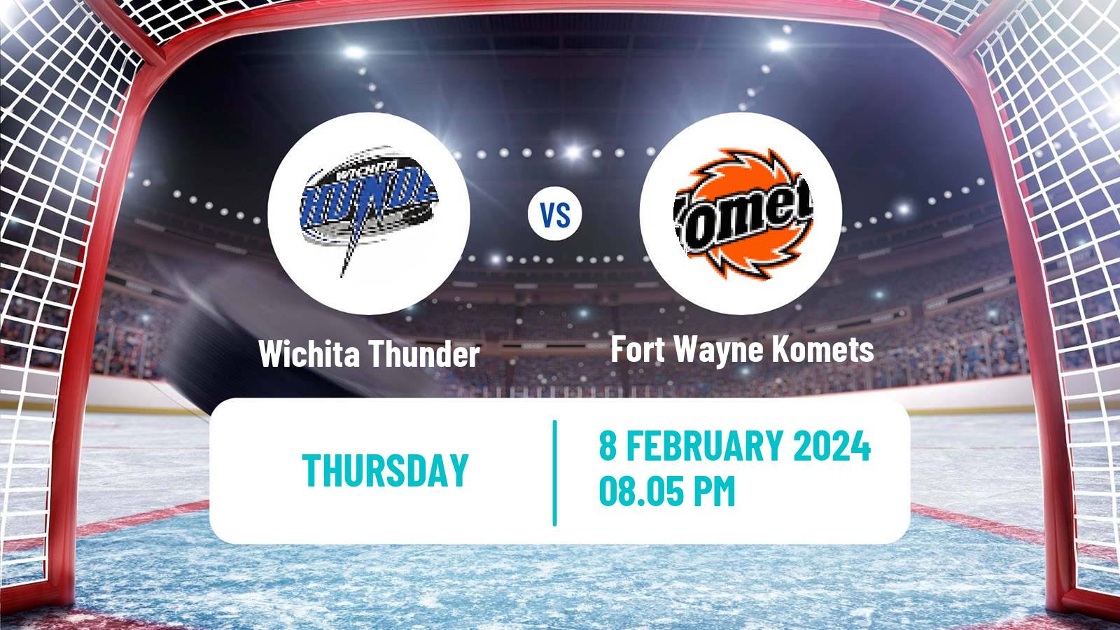 Hockey ECHL Wichita Thunder - Fort Wayne Komets