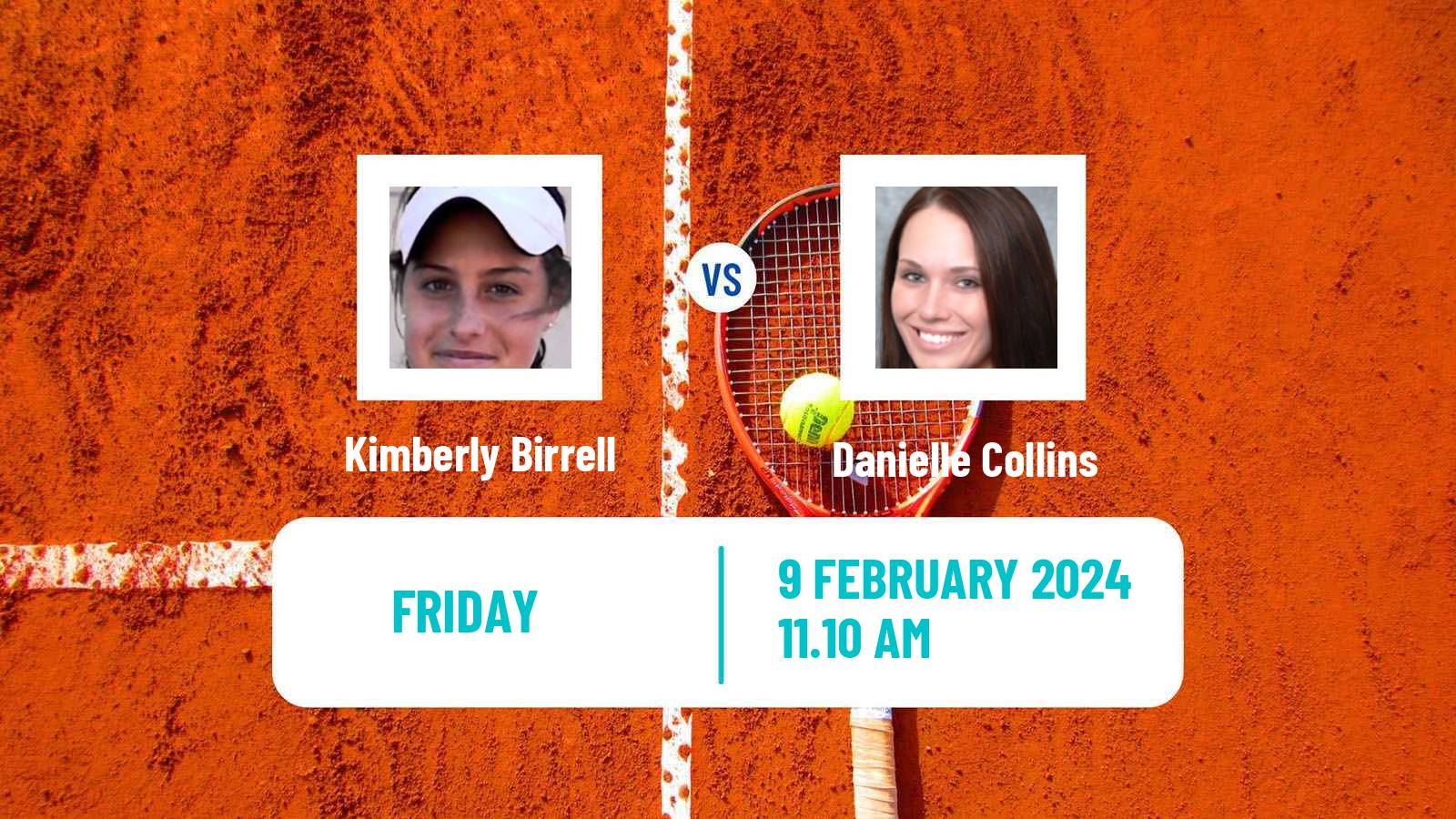 Tennis WTA Doha Kimberly Birrell - Danielle Collins