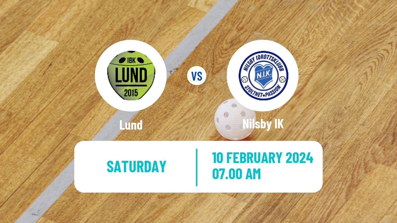 Floorball Swedish Allsvenskan Södra Floorball Lund - Nilsby