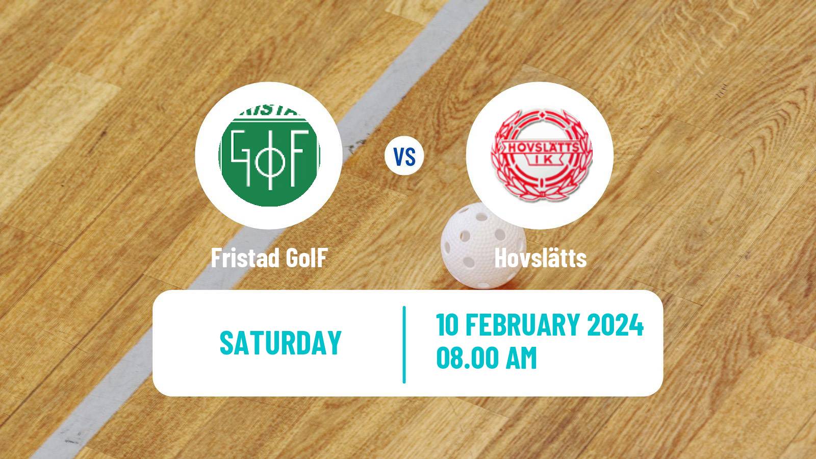 Floorball Swedish Allsvenskan Södra Floorball Fristad - Hovslätts