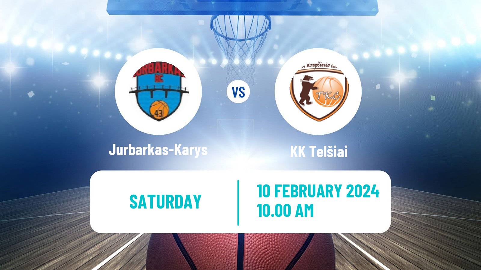 Basketball Lietuvos NKL Jurbarkas-Karys - Telšiai
