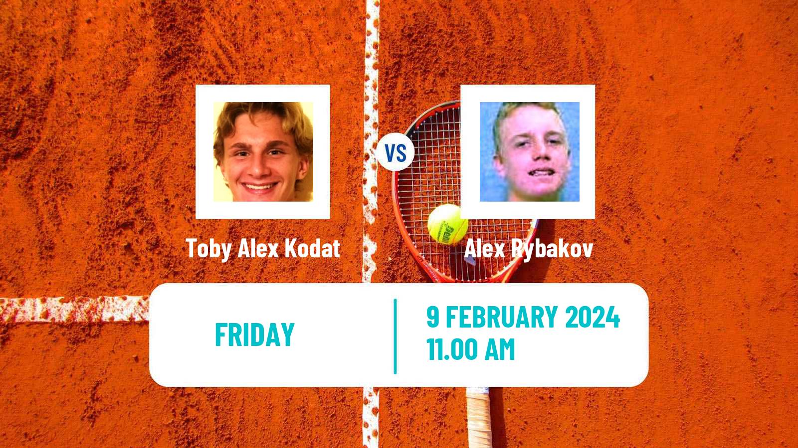 Tennis ITF M15 Sunrise Fl Men Toby Alex Kodat - Alex Rybakov