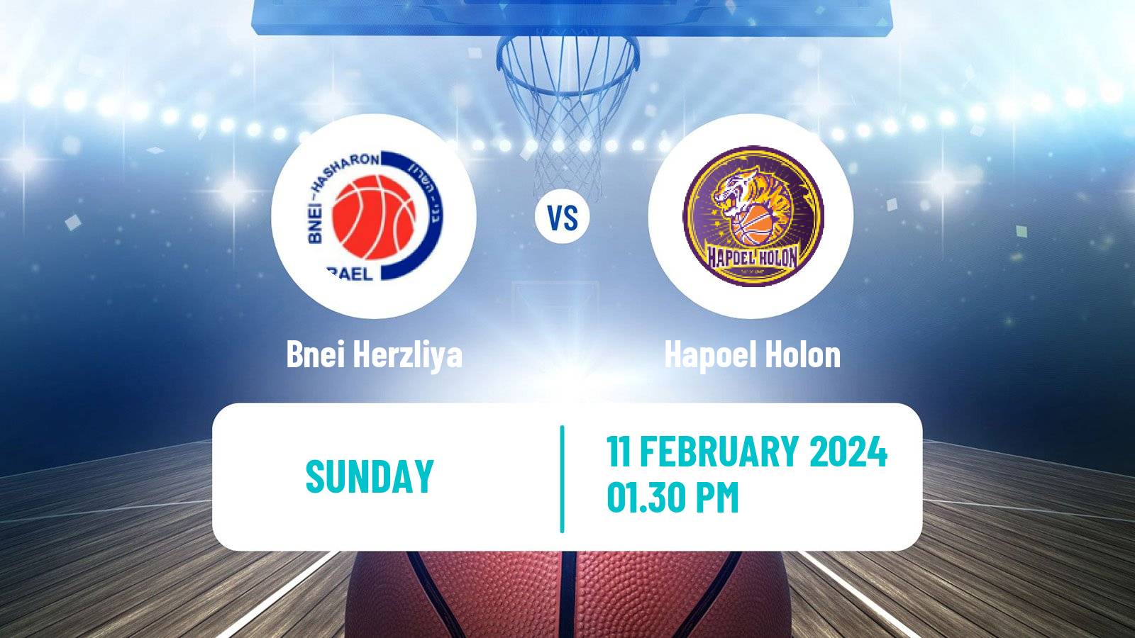 Basketball Israeli Basketball Super League Bnei Herzliya - Hapoel Holon