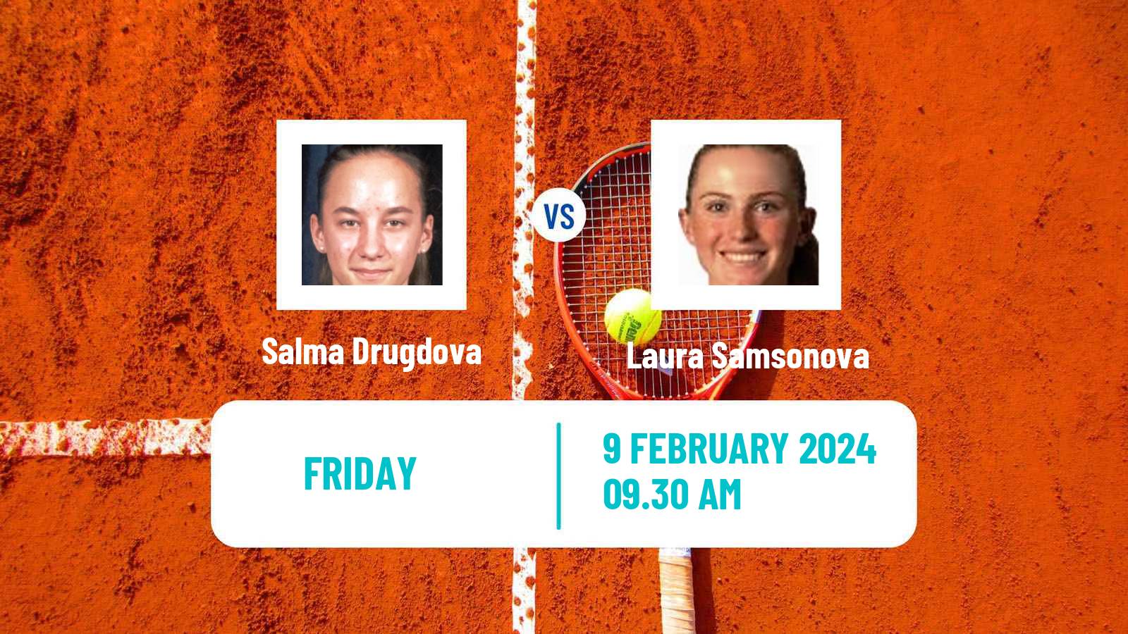 Tennis ITF W15 Monastir 4 Women Salma Drugdova - Laura Samsonova