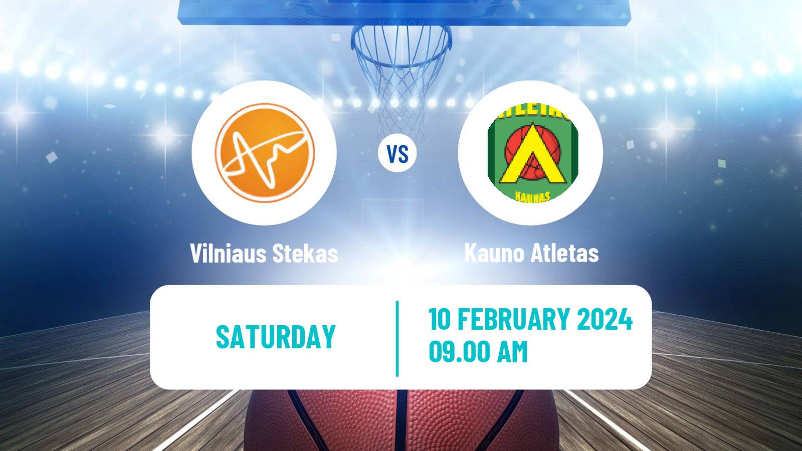 Basketball Lietuvos NKL Vilniaus Stekas - Kauno Atletas