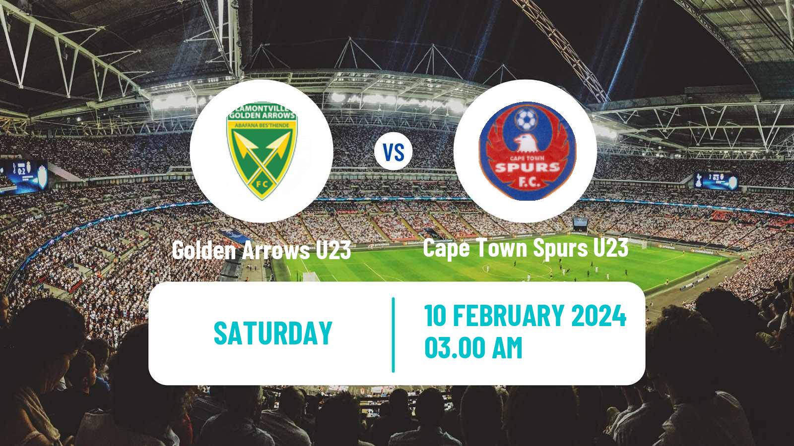 Soccer South African Diski Challenge Golden Arrows U23 - Cape Town Spurs U23