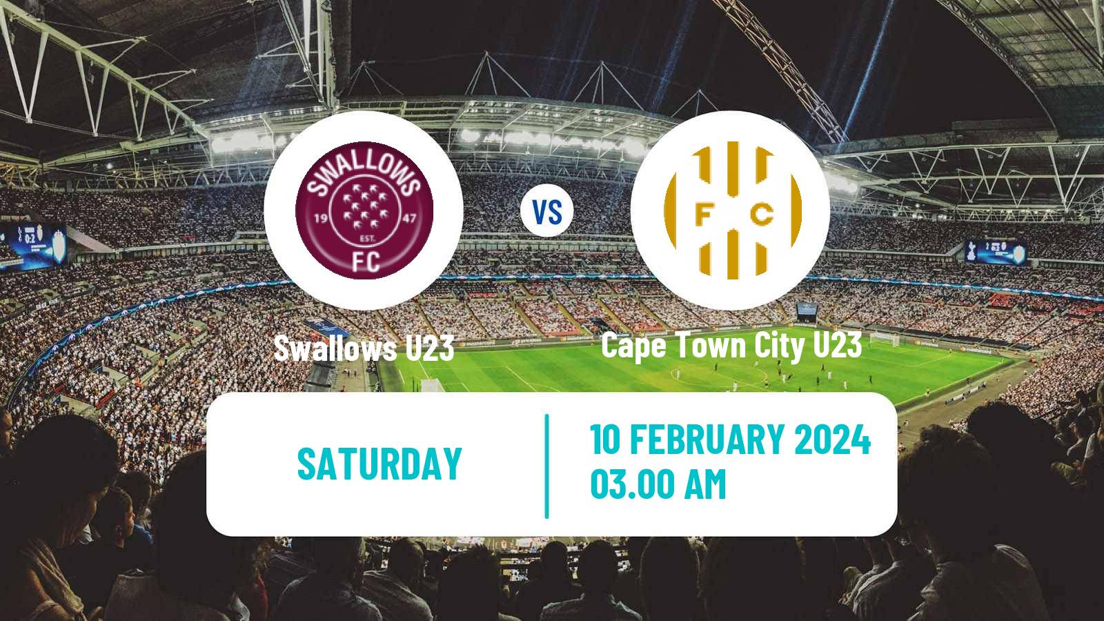 Soccer South African Diski Challenge Swallows U23 - Cape Town City U23