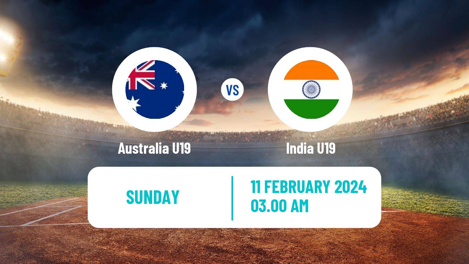 Cricket ICC U19 World Cup Australia U19 - India U19