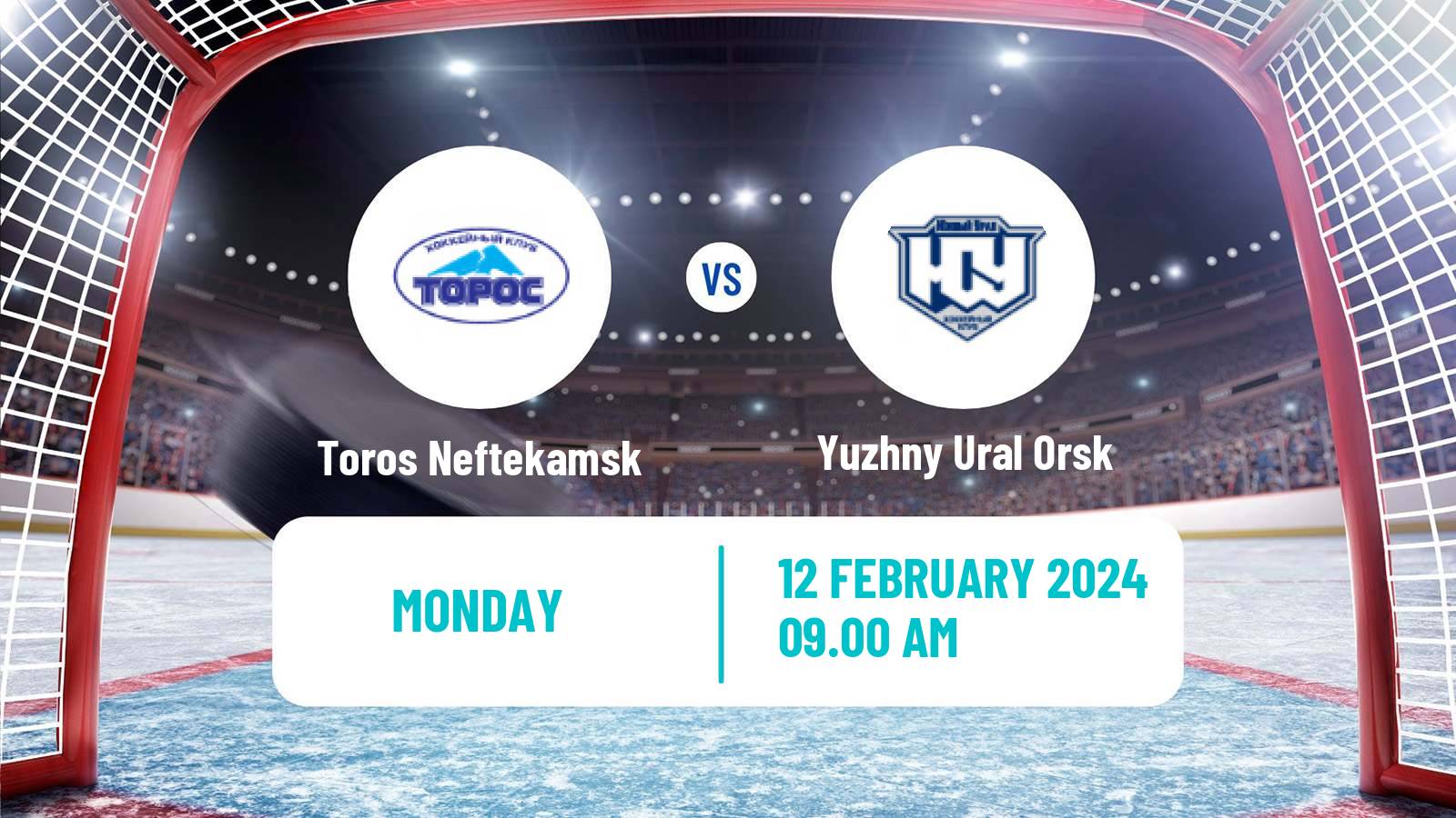 Hockey VHL Toros Neftekamsk - Yuzhny Ural Orsk