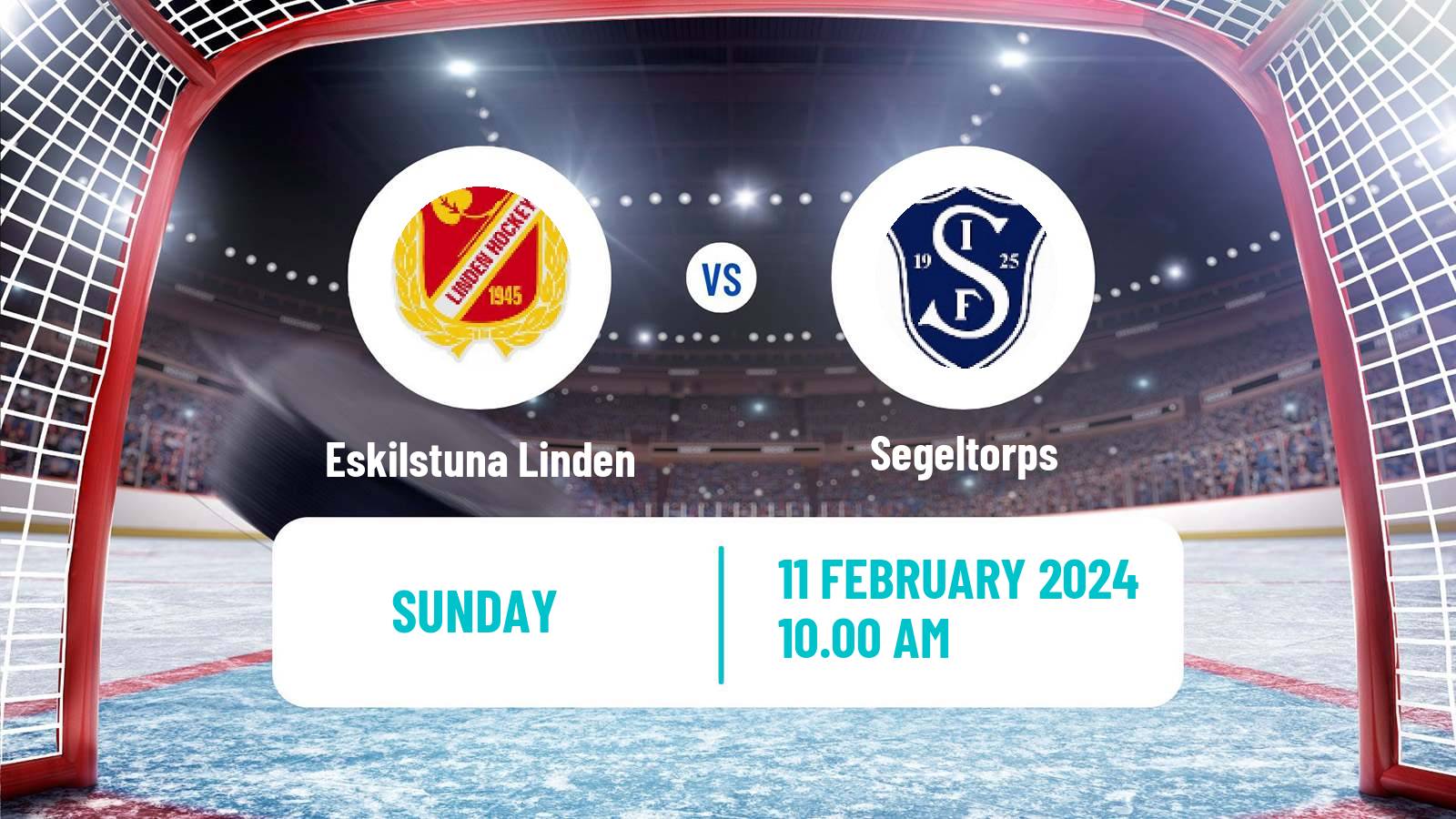 Hockey Swedish HockeyEttan Sodra Var Eskilstuna Linden - Segeltorps