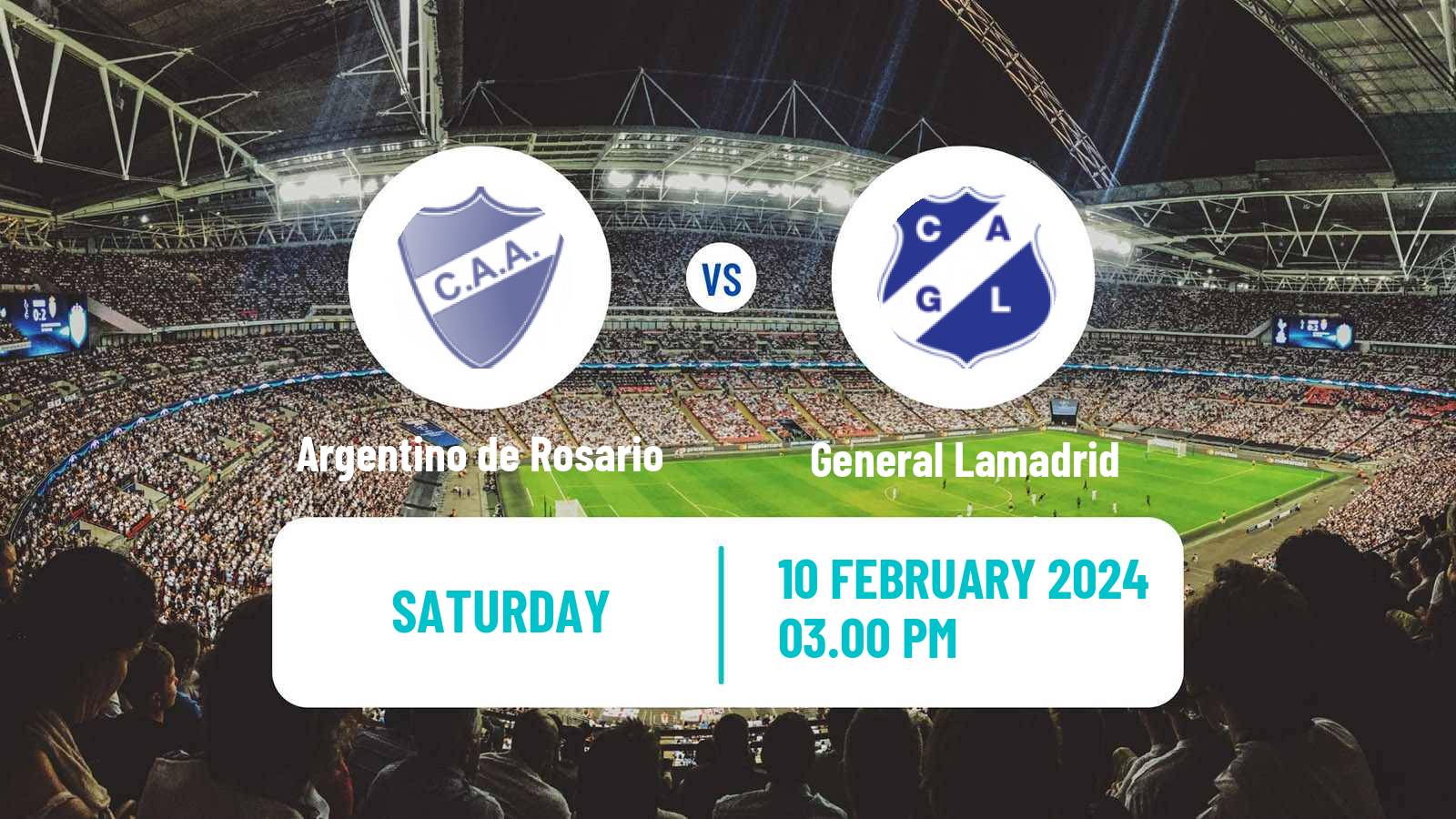 Soccer Argentinian Primera C Argentino de Rosario - General Lamadrid