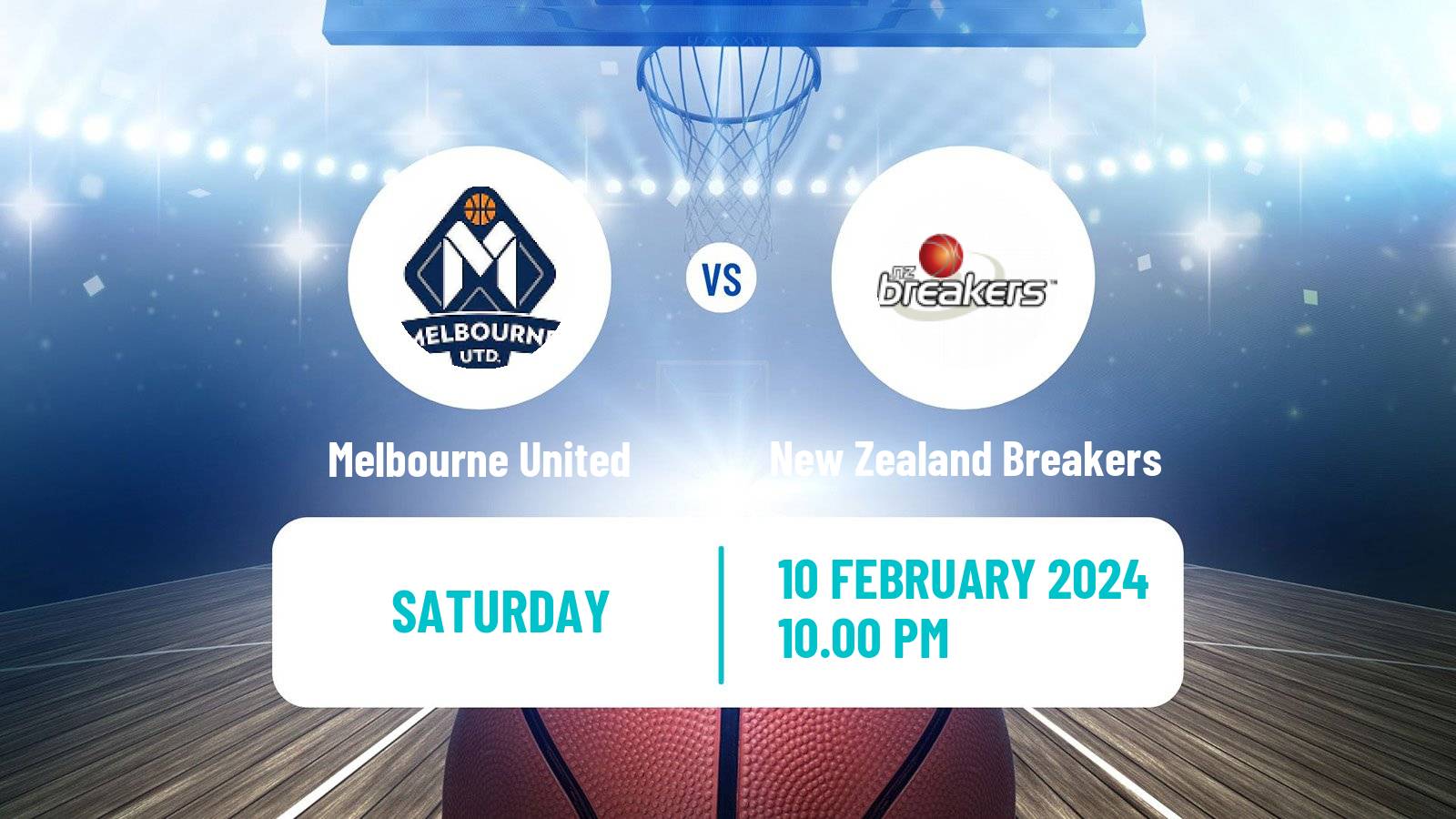 Basketball Australian NBL Melbourne United - New Zealand Breakers