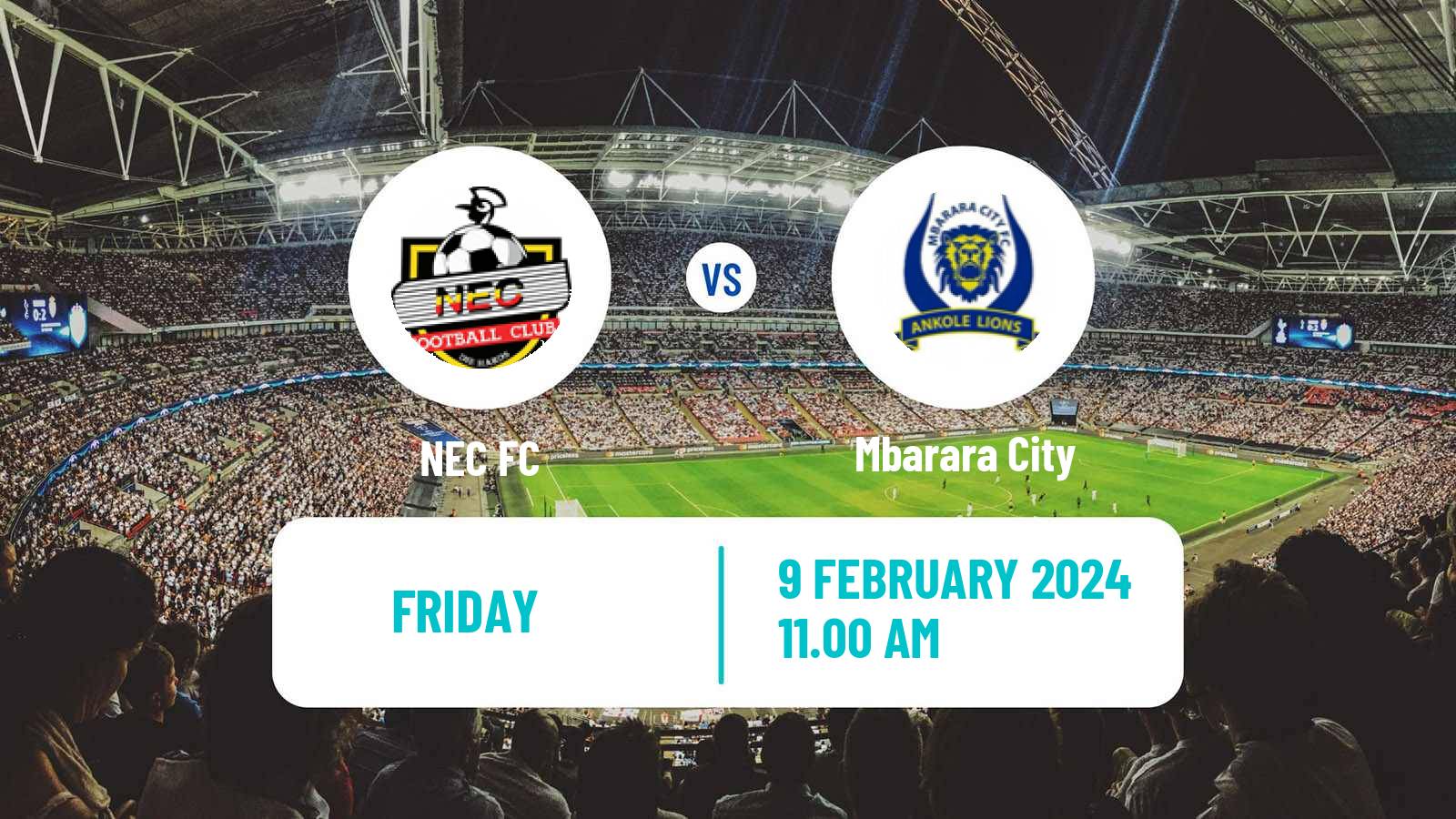 Soccer Ugandan Super League NEC FC - Mbarara City