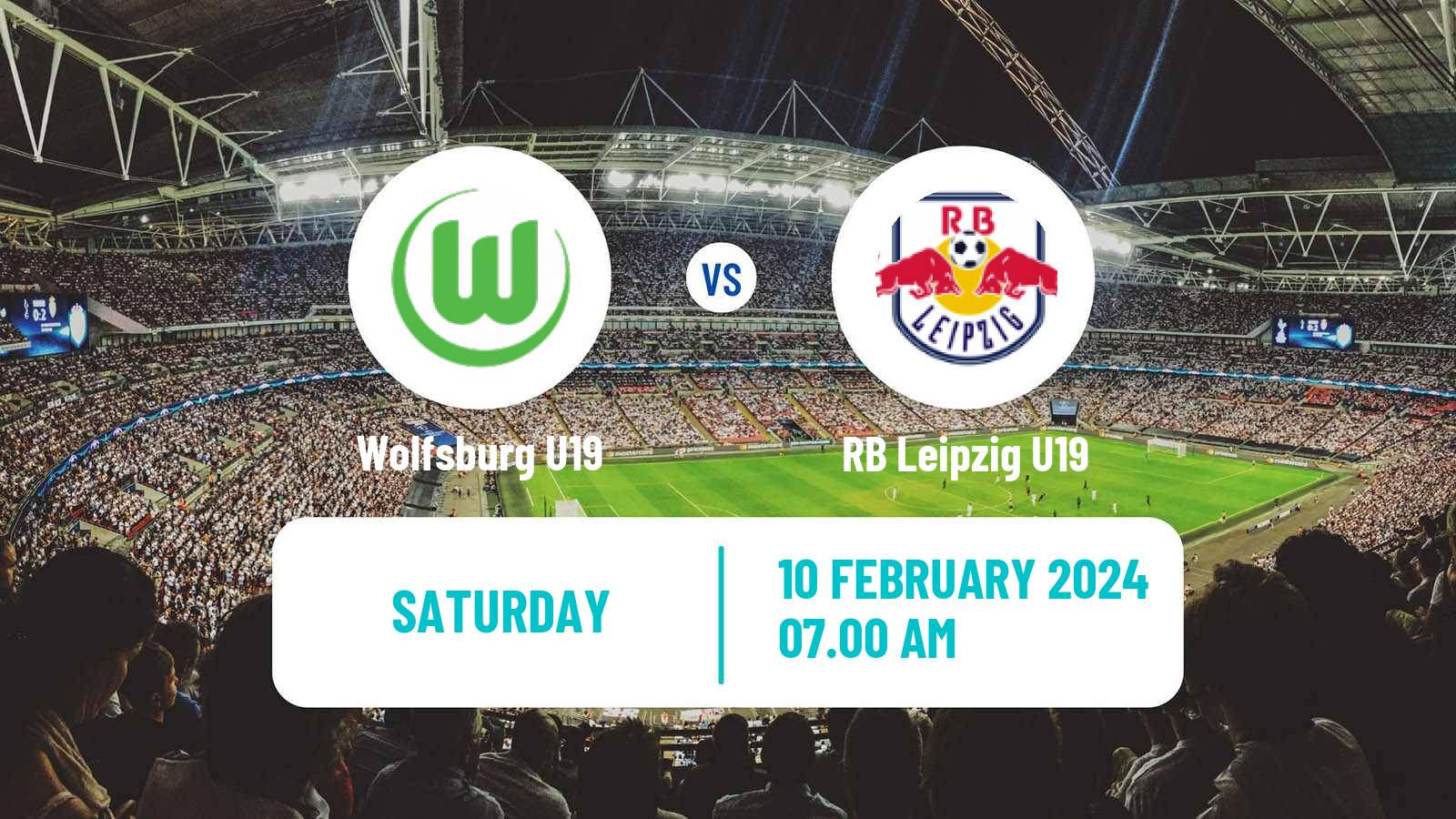 Soccer German Junioren Bundesliga North Wolfsburg U19 - RB Leipzig U19