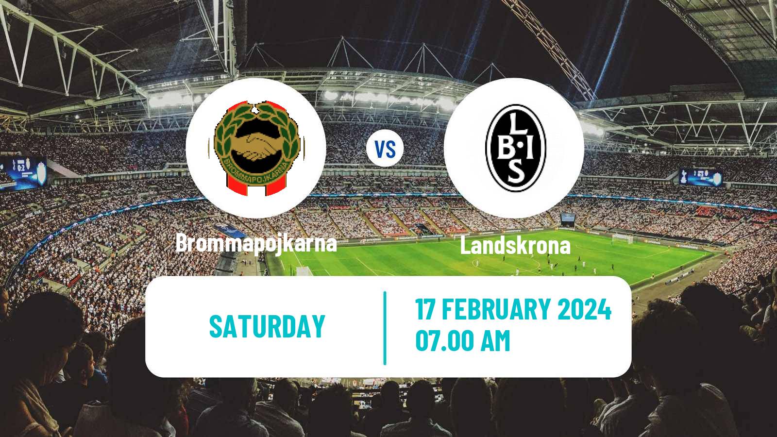 Soccer Svenska Cupen Brommapojkarna - Landskrona