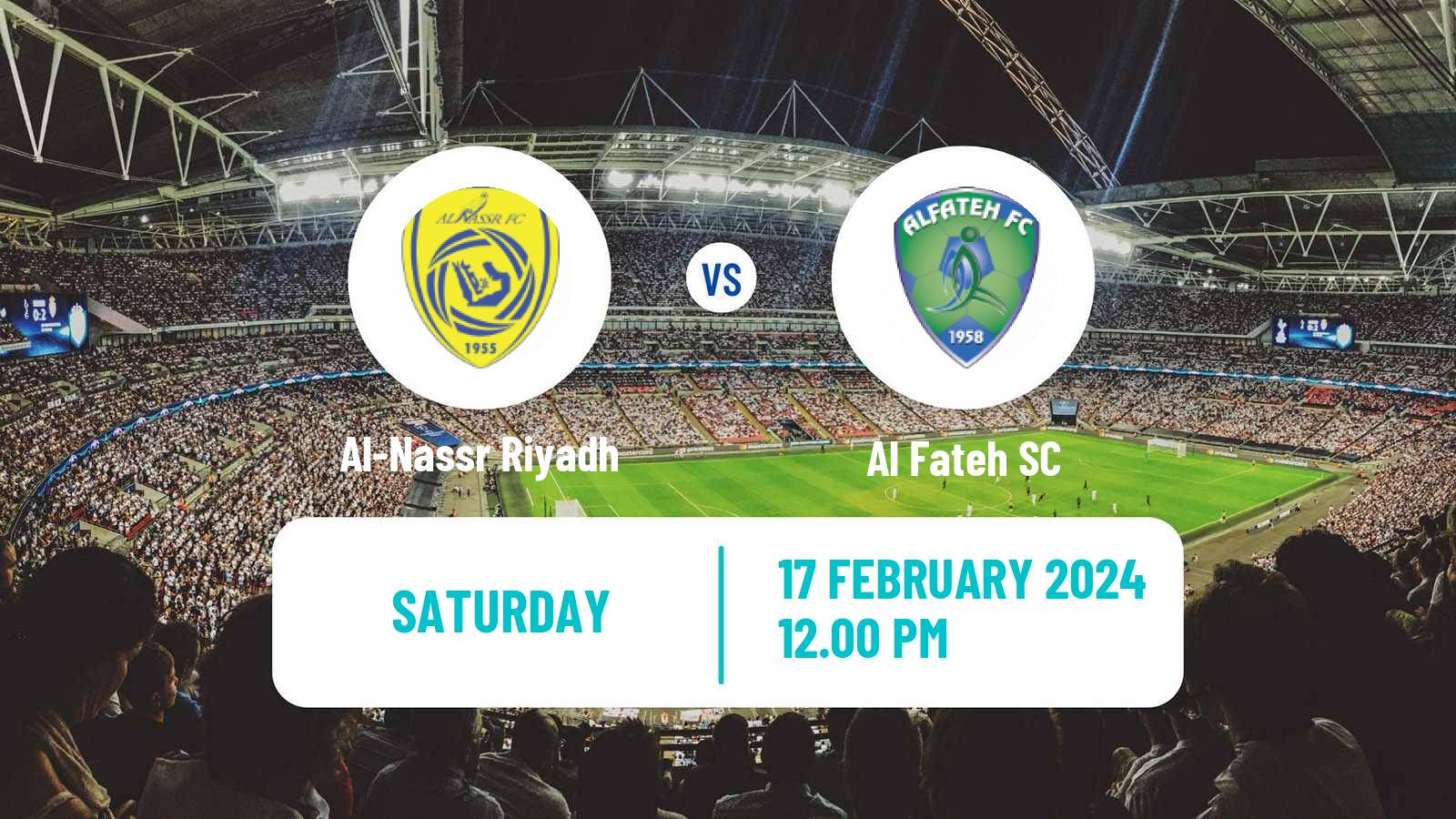 Soccer Saudi Professional League Al-Nassr Riyadh - Al Fateh