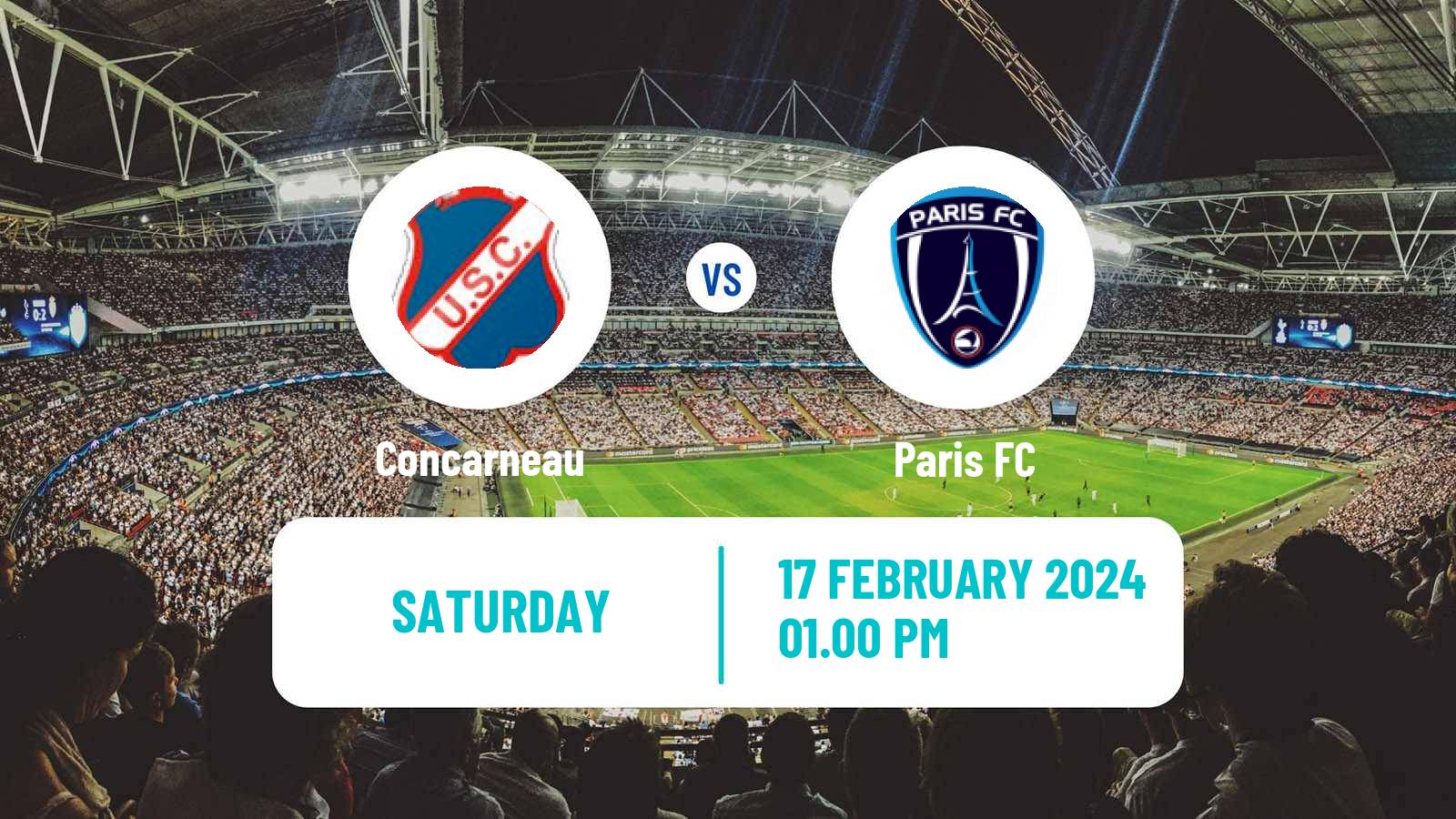 Soccer French Ligue 2 Concarneau - Paris FC