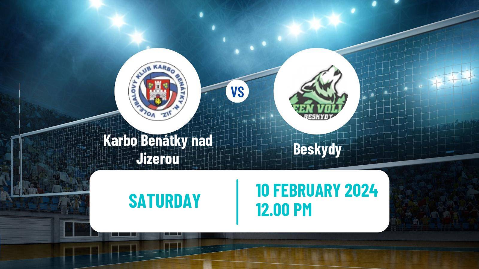 Volleyball Czech Extraliga Volleyball Karbo Benátky nad Jizerou - Beskydy