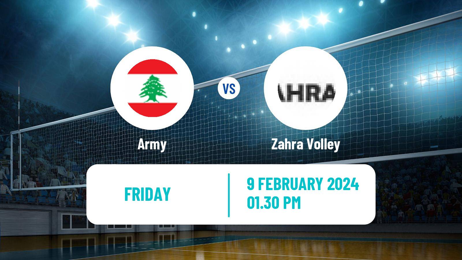 Volleyball Lebanese 1st Division Volleyball Army - Zahra