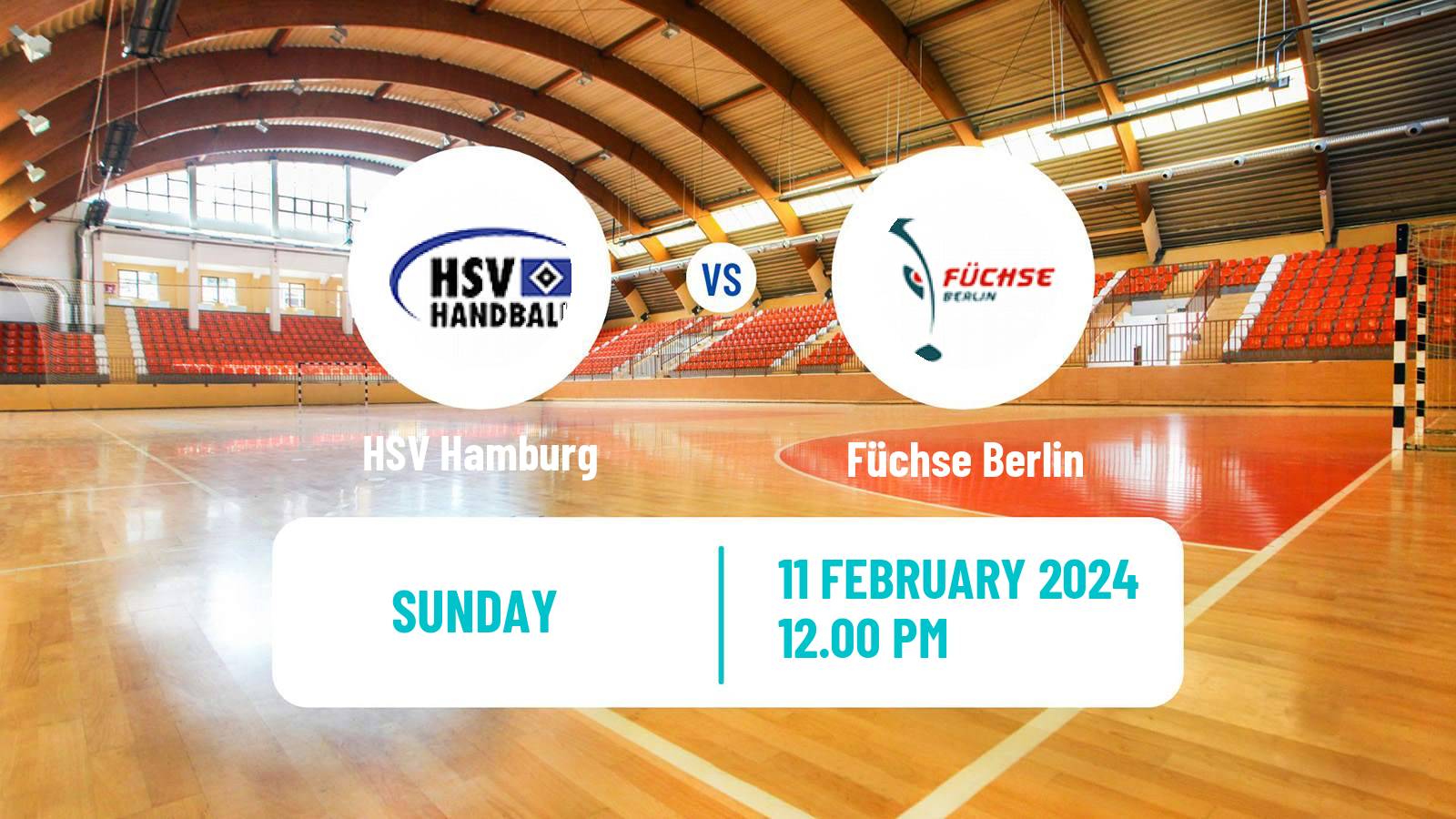 Handball German Bundesliga Handball HSV Hamburg - Füchse Berlin