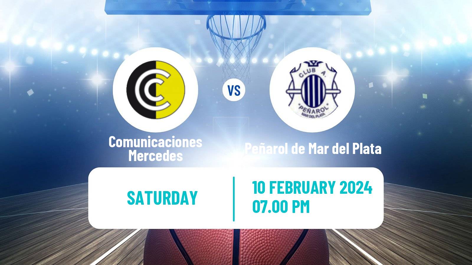 Basketball Argentinian LNB Comunicaciones Mercedes - Peñarol de Mar del Plata