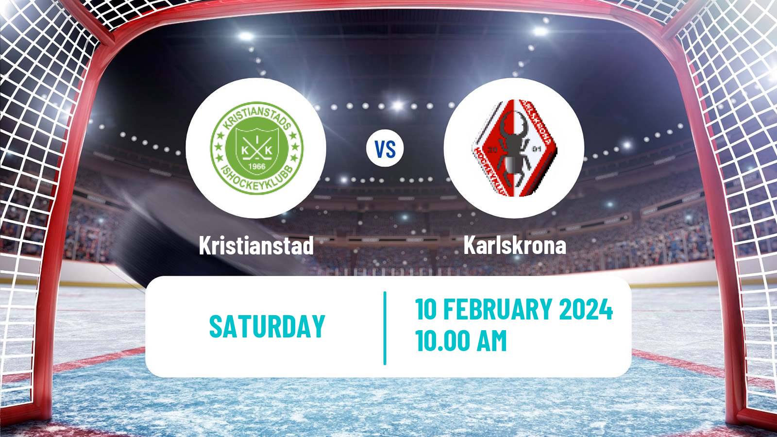 Hockey Swedish HockeyEttan Sodra Kristianstad - Karlskrona