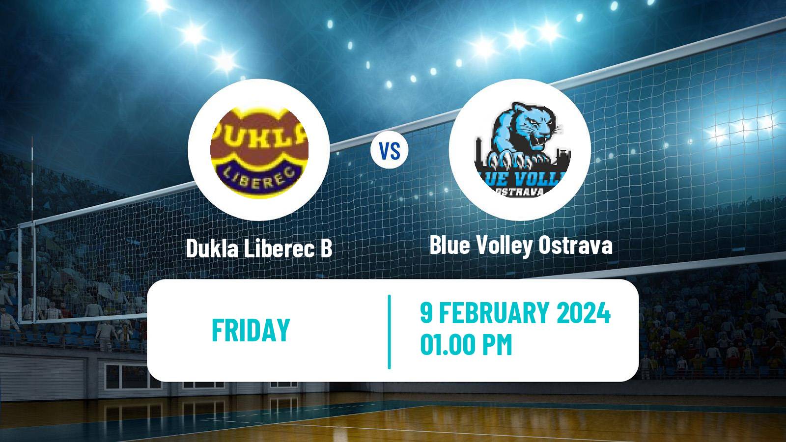 Volleyball Czech 1 Liga Volleyball Dukla Liberec B - Blue Volley Ostrava