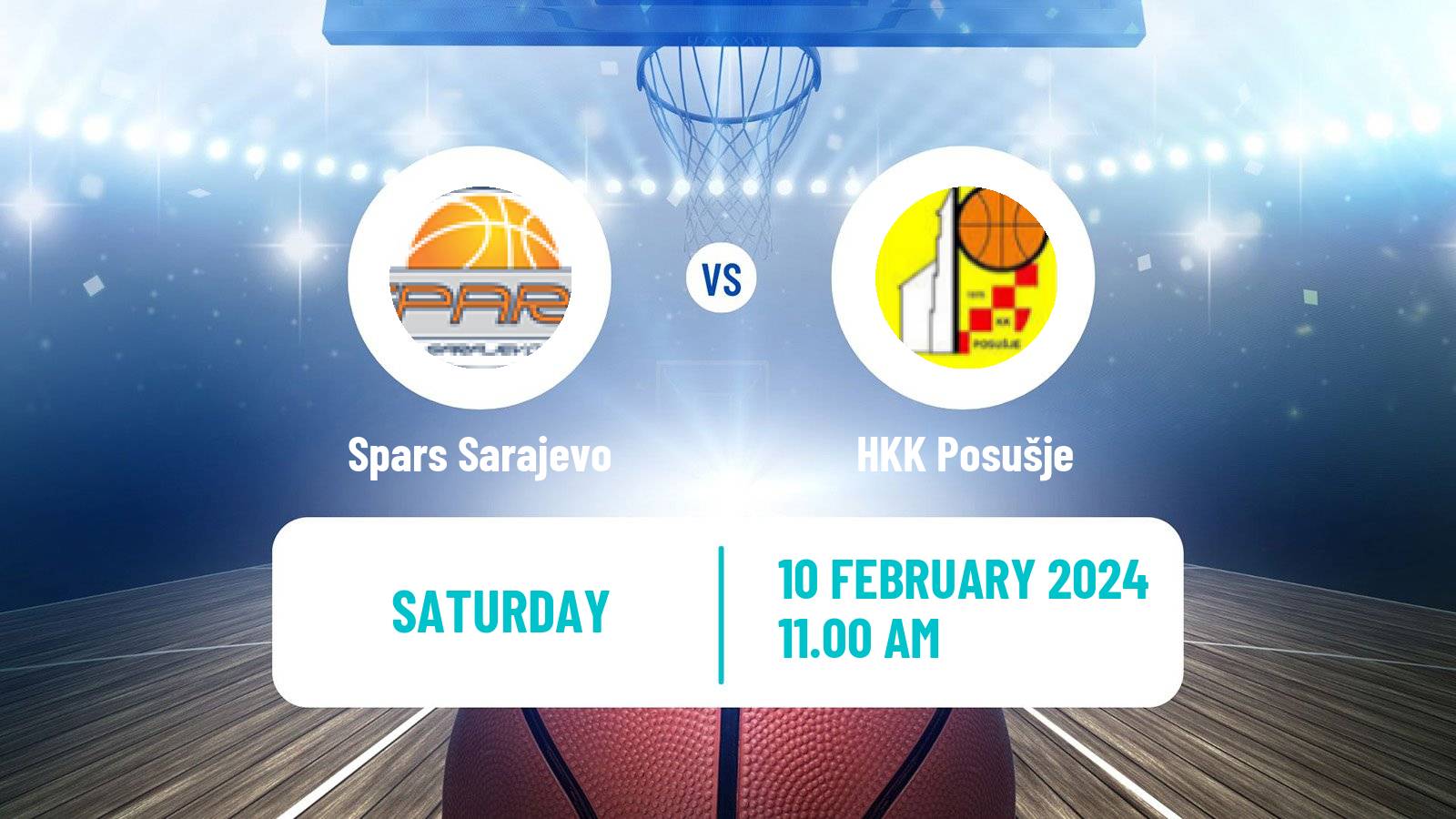 Basketball Bosnian Prvenstvo Basketball Spars Sarajevo - Posušje