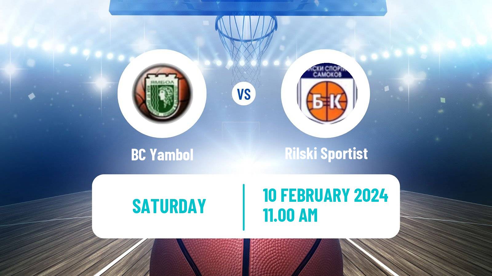 Basketball Bulgarian NBL Yambol - Rilski Sportist