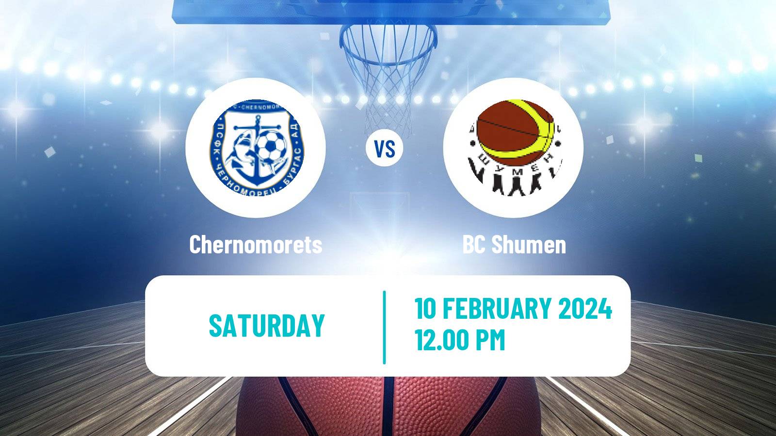 Basketball Bulgarian NBL Chernomorets - Shumen