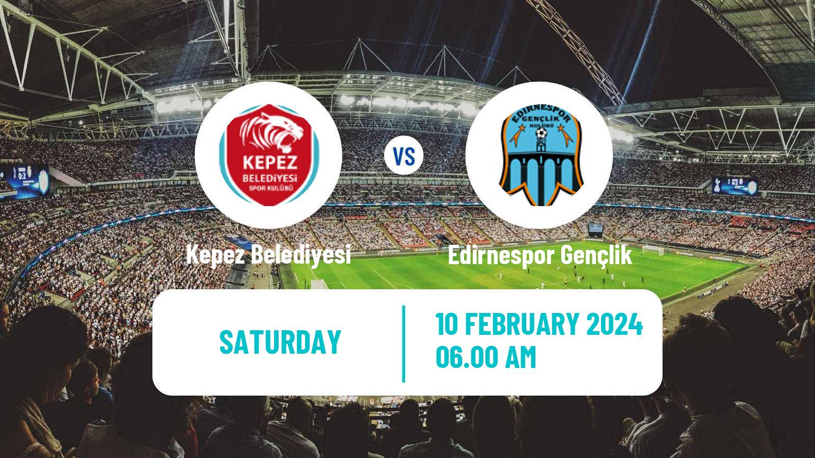 Soccer Turkish 3 Lig Group 1 Kepez Belediyesi - Edirnespor Gençlik