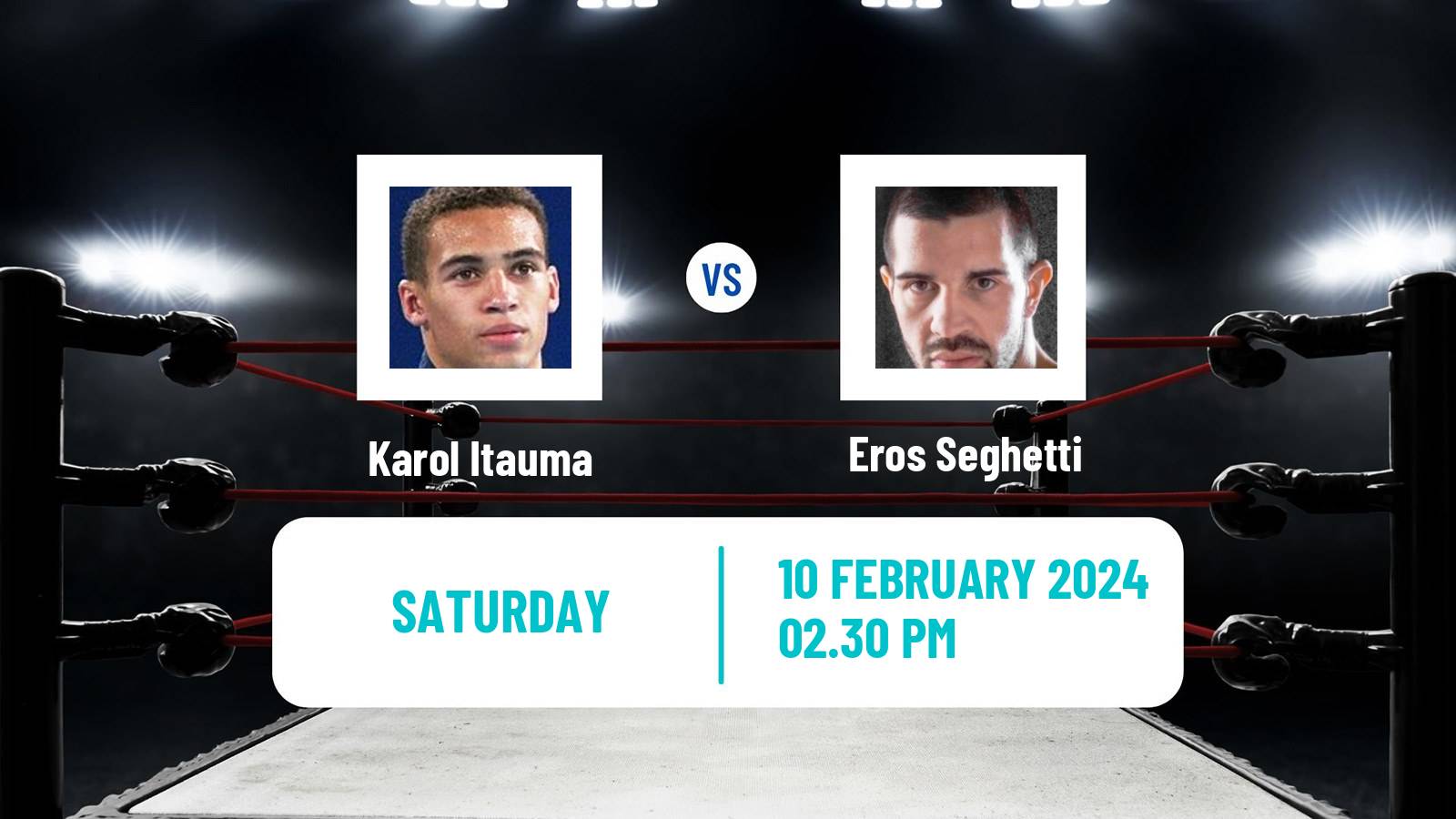 Boxing Light Heavyweight Men Others Matches Karol Itauma - Eros Seghetti
