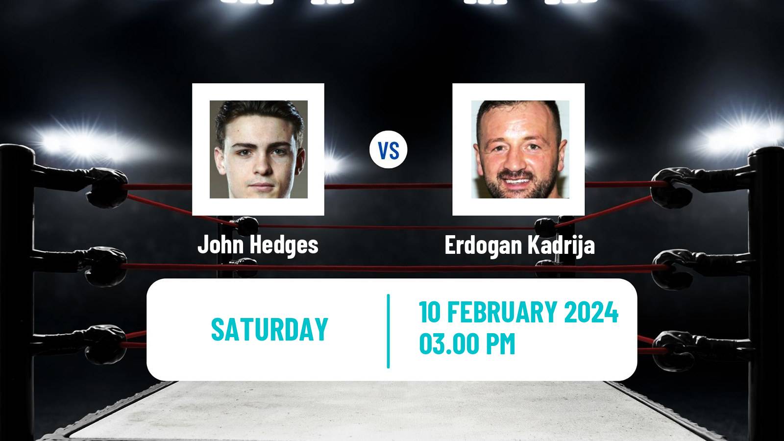 Boxing Cruiserweight Others Matches Men John Hedges - Erdogan Kadrija