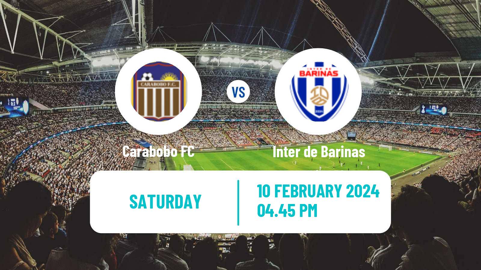 Soccer Venezuelan Primera Division Carabobo - Inter de Barinas