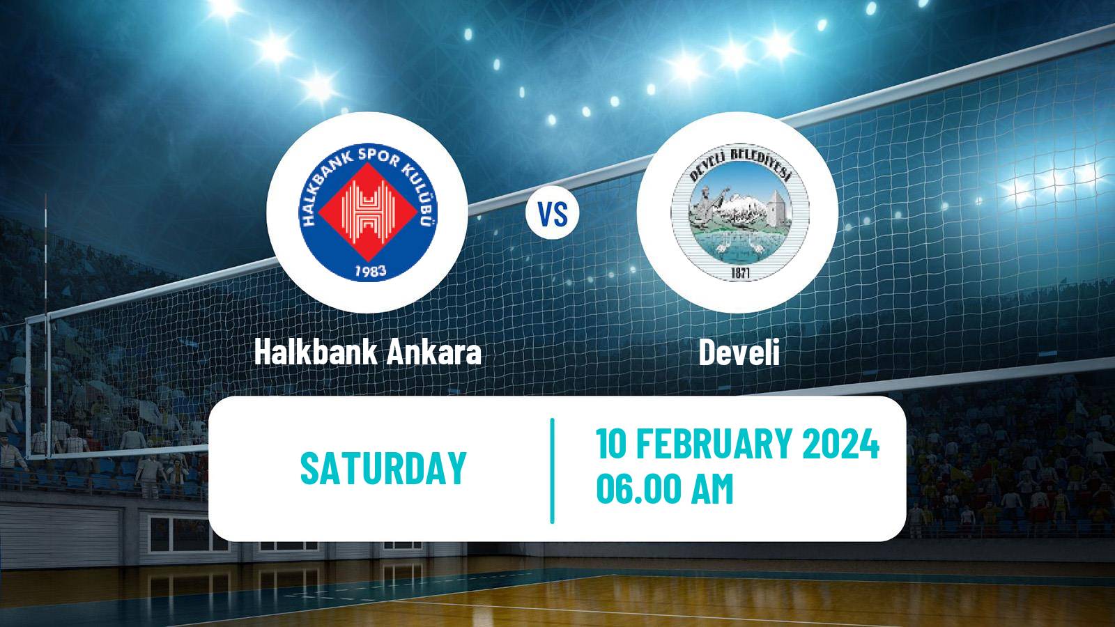 Volleyball Turkish Efeler Ligi Volleyball Halkbank Ankara - Develi