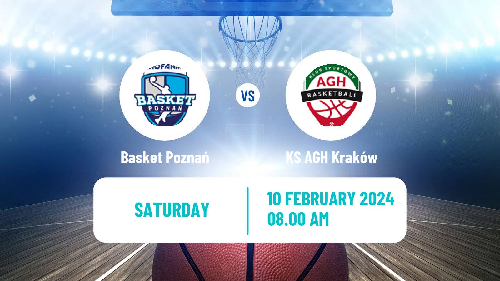Basketball Polish 1 Liga Basketball Basket Poznań - KS AGH Kraków