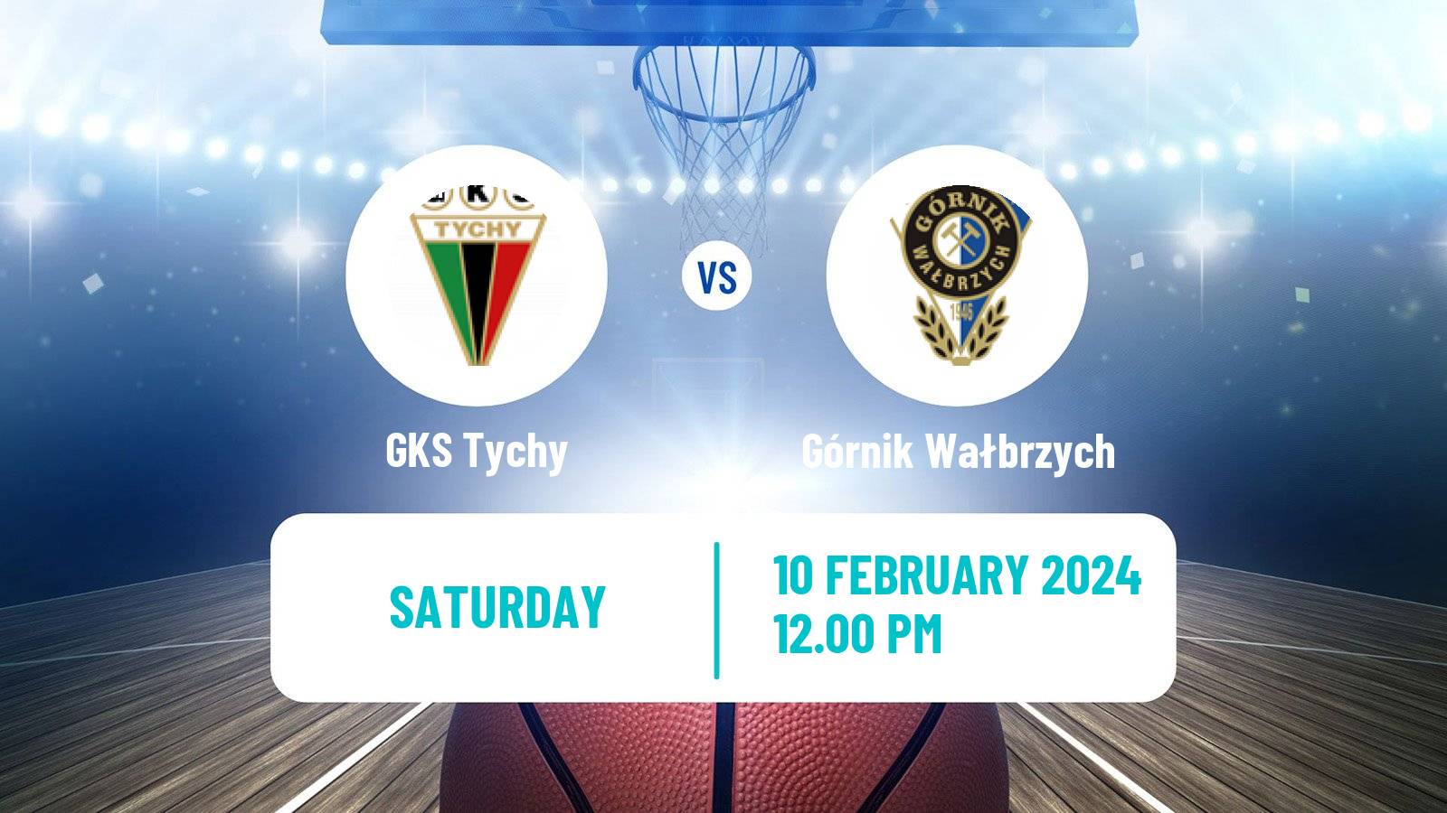 Basketball Polish 1 Liga Basketball GKS Tychy - Górnik Wałbrzych