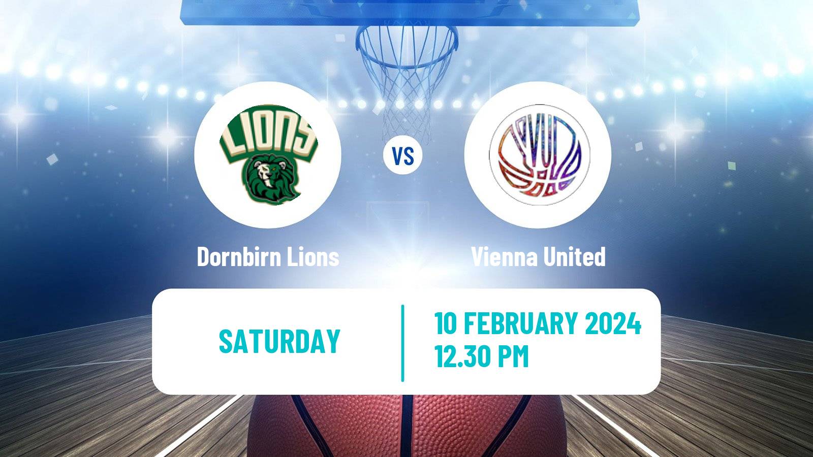 Basketball Austrian Zweite Liga Basketball Dornbirn Lions - Vienna United