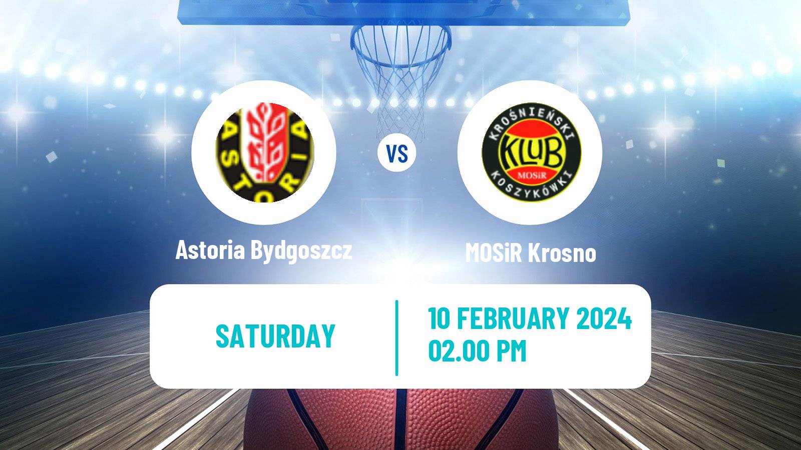 Basketball Polish 1 Liga Basketball Astoria Bydgoszcz - MOSiR Krosno