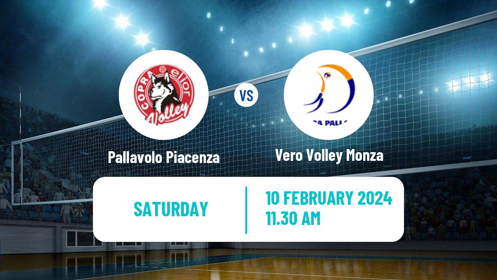 Volleyball Italian SuperLega Volleyball Pallavolo Piacenza - Vero Volley Monza