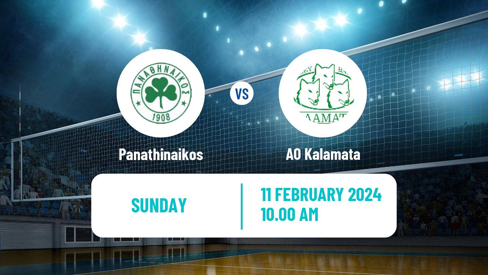 Volleyball Greek A1 Ethniki Volleyball Panathinaikos - Kalamata