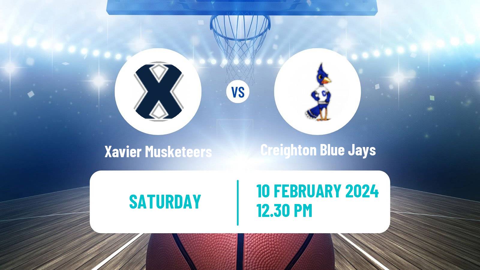 Basketball NCAA College Basketball Xavier Musketeers - Creighton Blue Jays