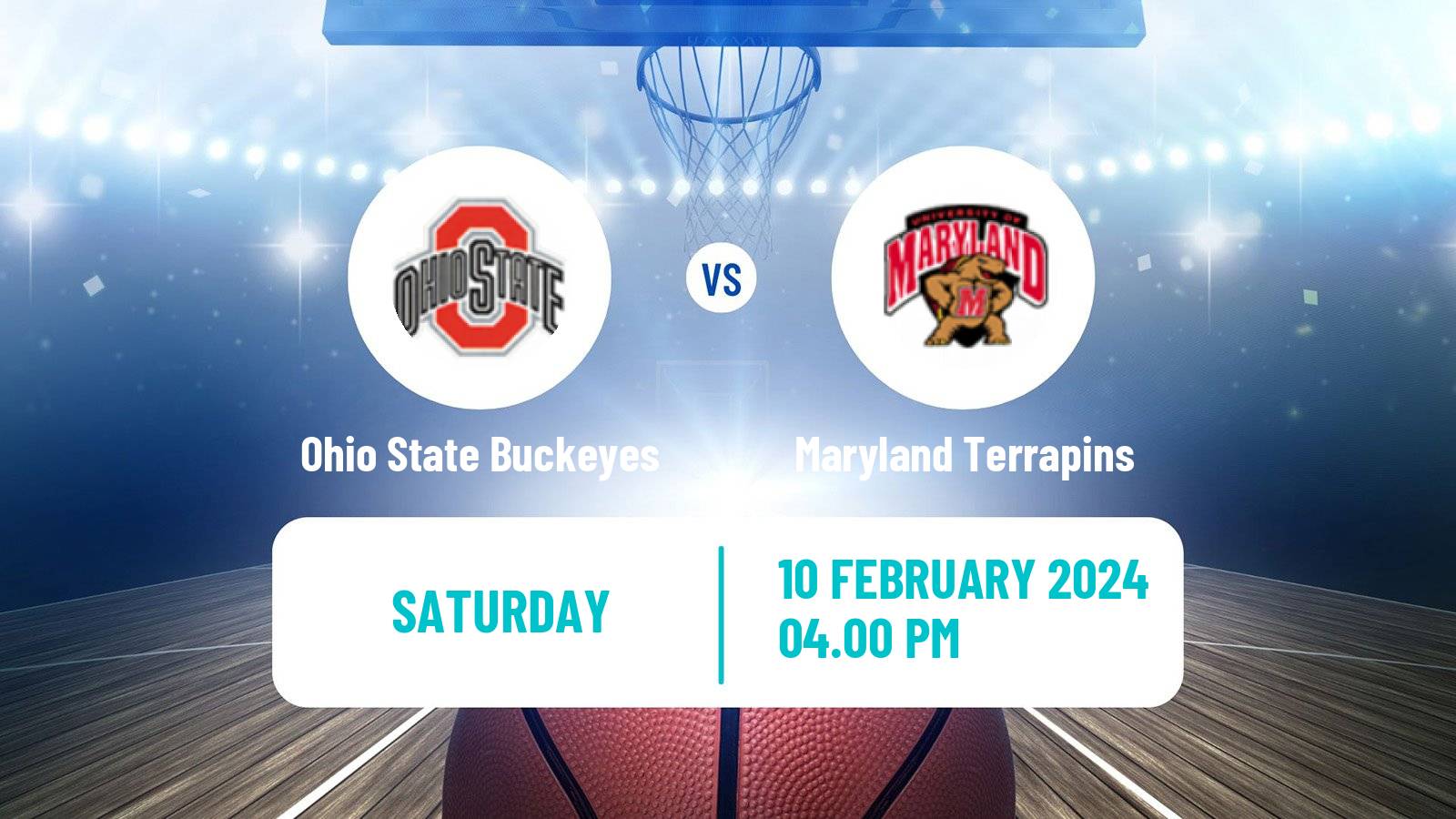 Basketball NCAA College Basketball Ohio State Buckeyes - Maryland Terrapins