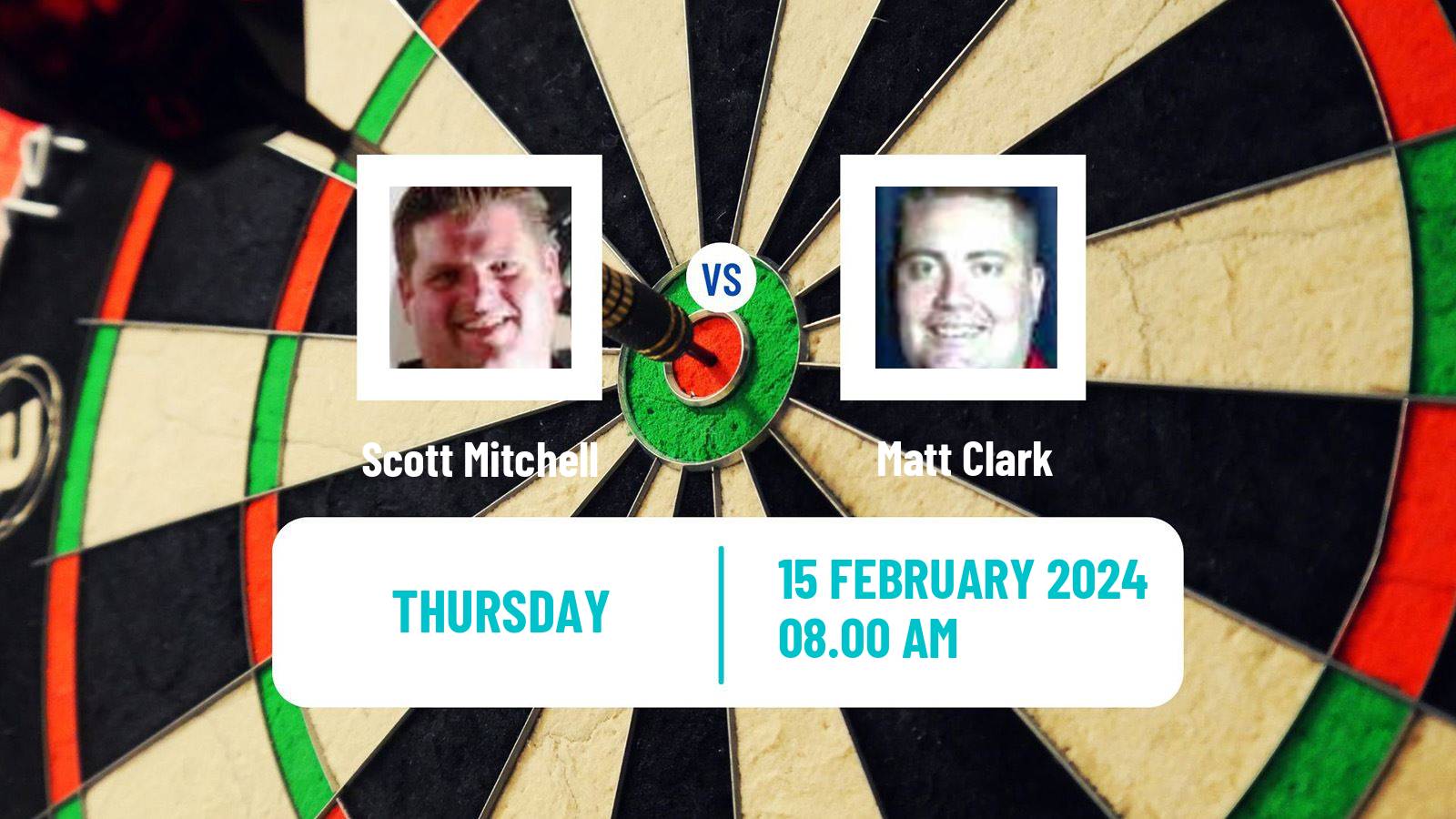 Darts World Seniors Championship Scott Mitchell - Matt Clark