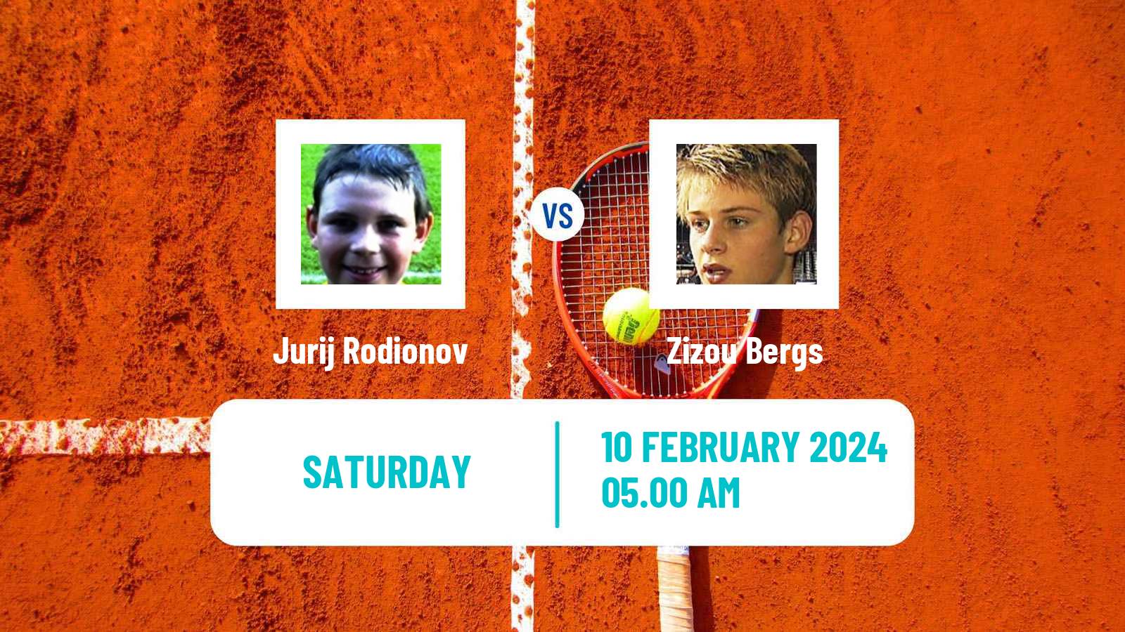 Tennis ATP Rotterdam Jurij Rodionov - Zizou Bergs